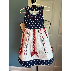 Bonnie Jean‎ Holiday 4th Of July Dress Size 4T